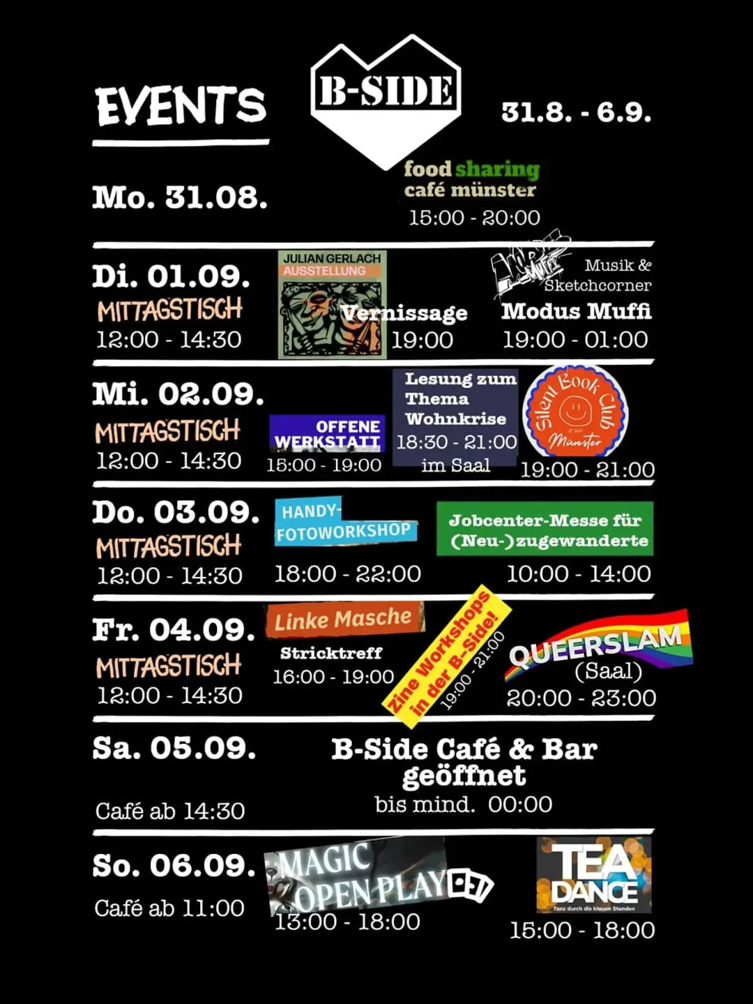 Event Übersicht KW36
