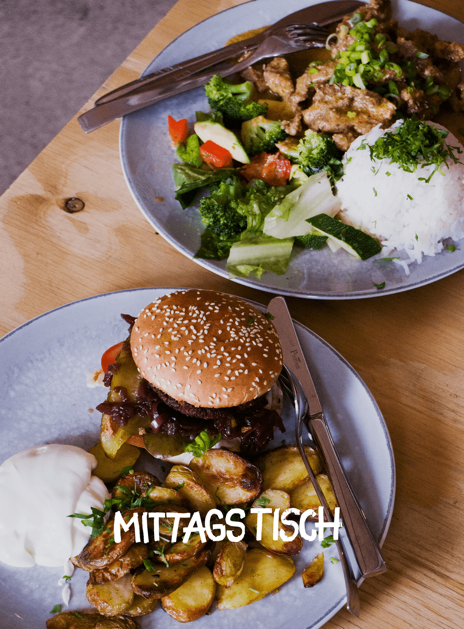 Burger und Curry