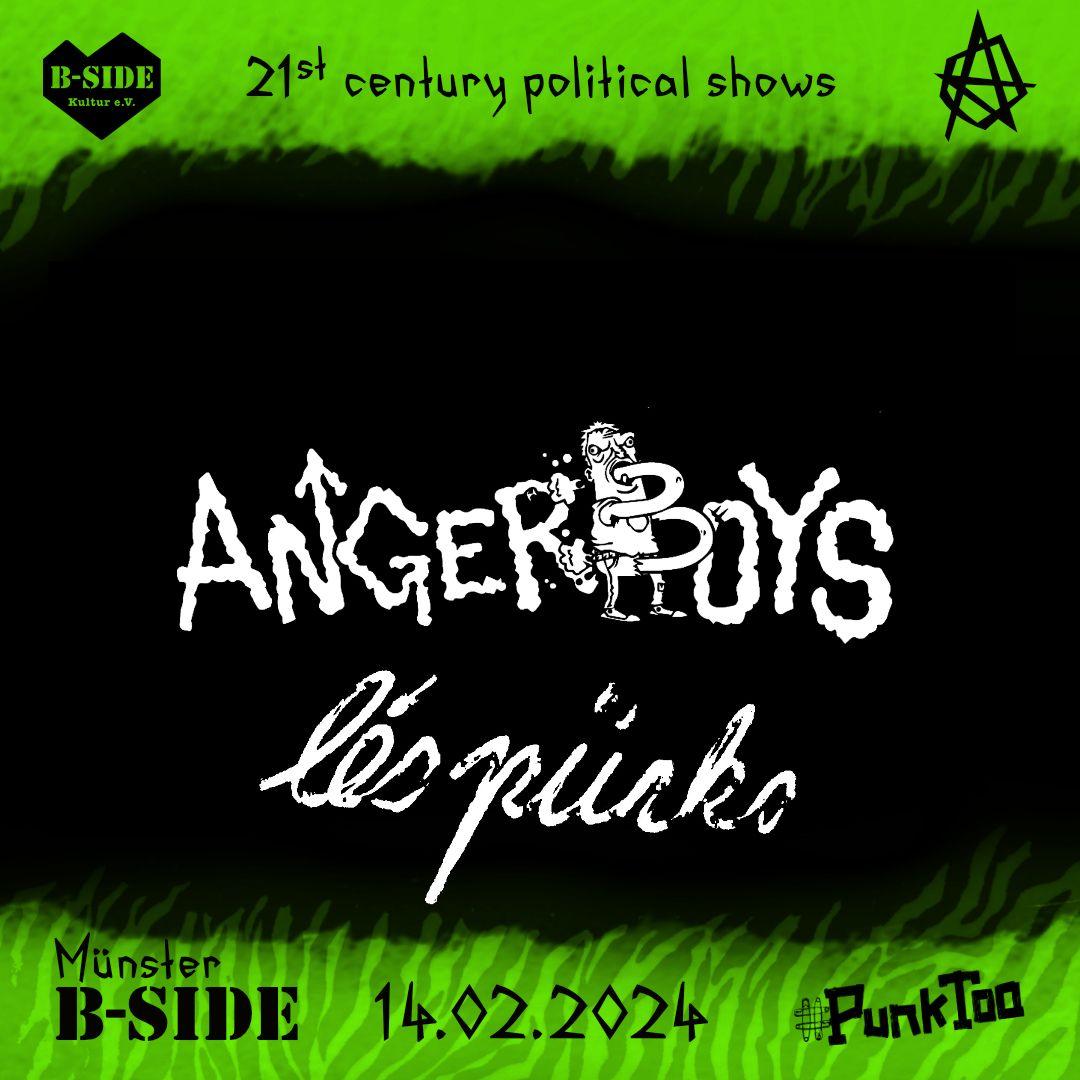 Angerboys + lés pünks am 14.2.2025 in der B-Side in Münster