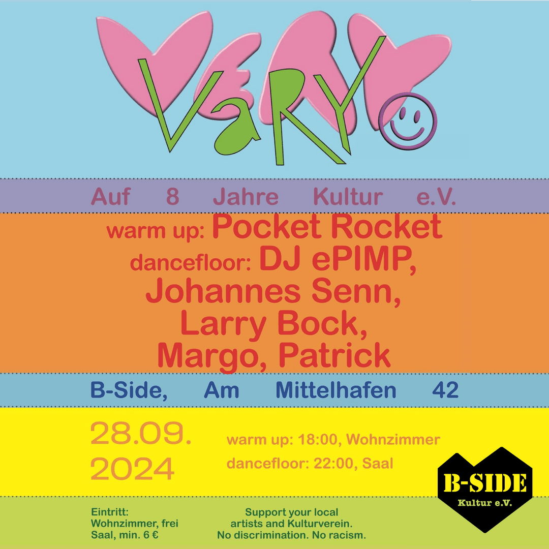 very vary party - Geburtstag des B-Side Kultur e.V.