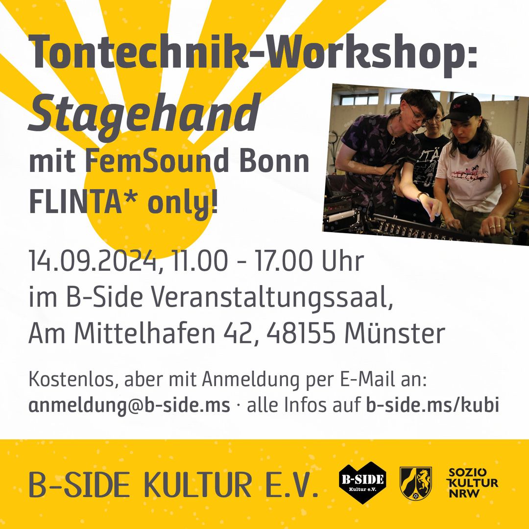 Tontechnik Workshop: Stagehand