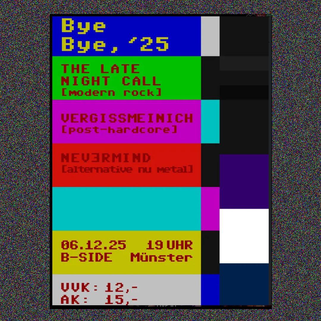 Werbung für ein Postrock bzw. Progressive Metal Konzert